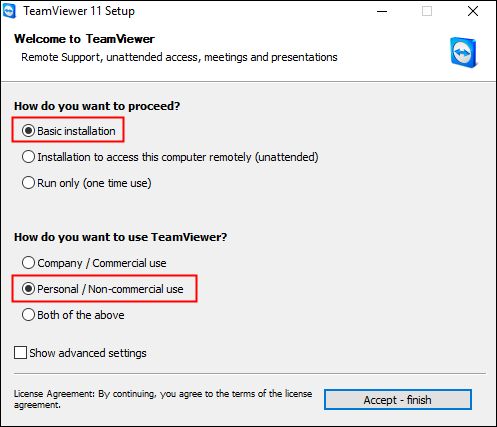 how to install teamviewer 11